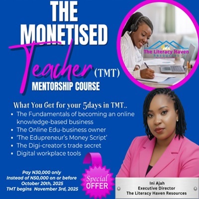 The Monetised Teacher (TMT) Mentorship Course